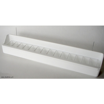 Karmnik z kratką - biały - długość 39 cm - NOWOŚĆ !