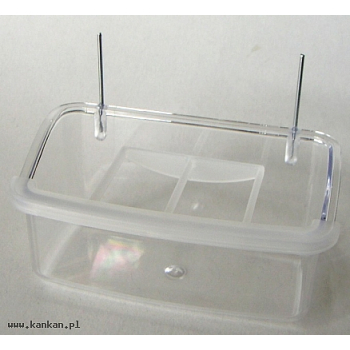 Karmnik z kratką - przeźroczysty - długość 10 5 cm - NOWOŚĆ !