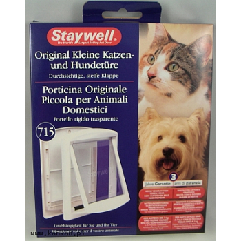 715 - drzwiczki dla kota i psa - białe