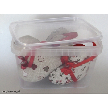 Pudełko plastikowe przeźroczyste - 1 litr