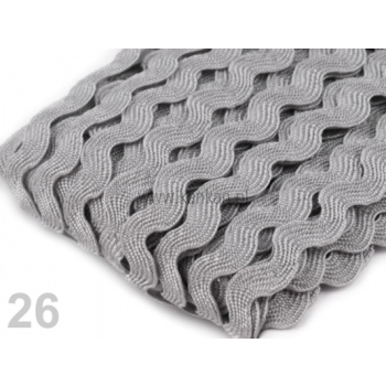 Taśma zygzak - szara - nr 26