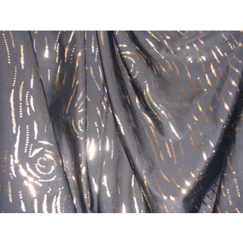 Lycra z folią metalizowaną - złotą