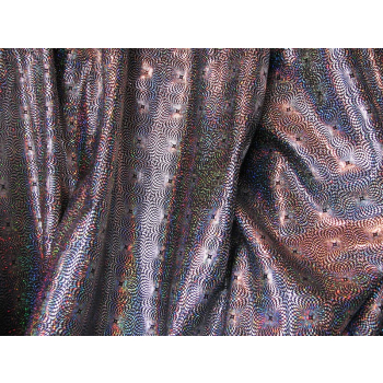 Lycra z hologramem - srebrny