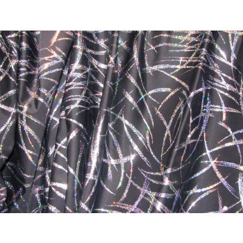 Lycra z hologramem - srebrny