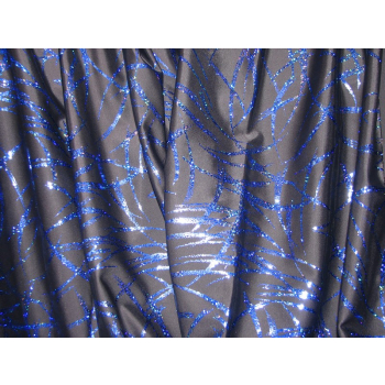 Lycra z hologramem - szafirowy