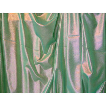 Spandeks z folią - jasny turkus hologramowy