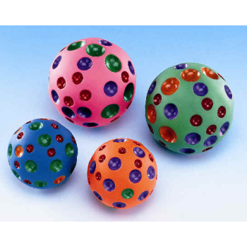 Piłka "ser szwajcarski" z piszczałką - duża