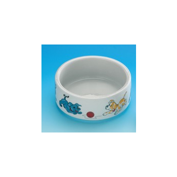 Miska ceramiczna z pieskami - mała