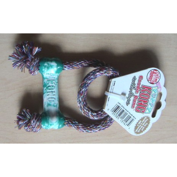 Puppy KONG Goodie Bone w/Rope  - XS