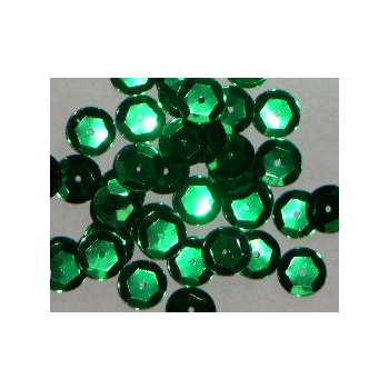 Cekiny "kapsle" - 8mm - zielone - 1.000 sztuk  !!!