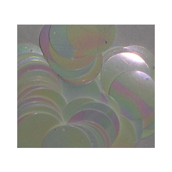 Cekiny - 20mm - perłowe - 100 sztuk