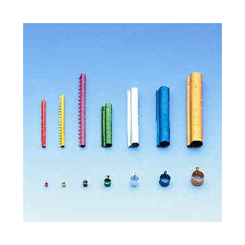 Obrączki zaciskowe z aluminium - fi 6 mm dla nimf itp. - pałka 10 szt.