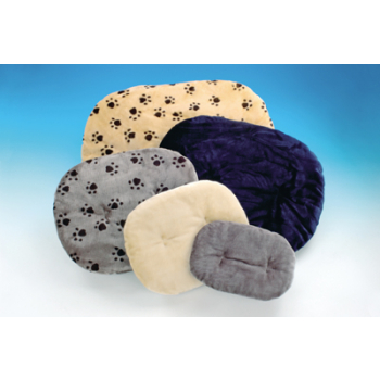 Poduszka pluszowa - 47 cm  szara w łapki